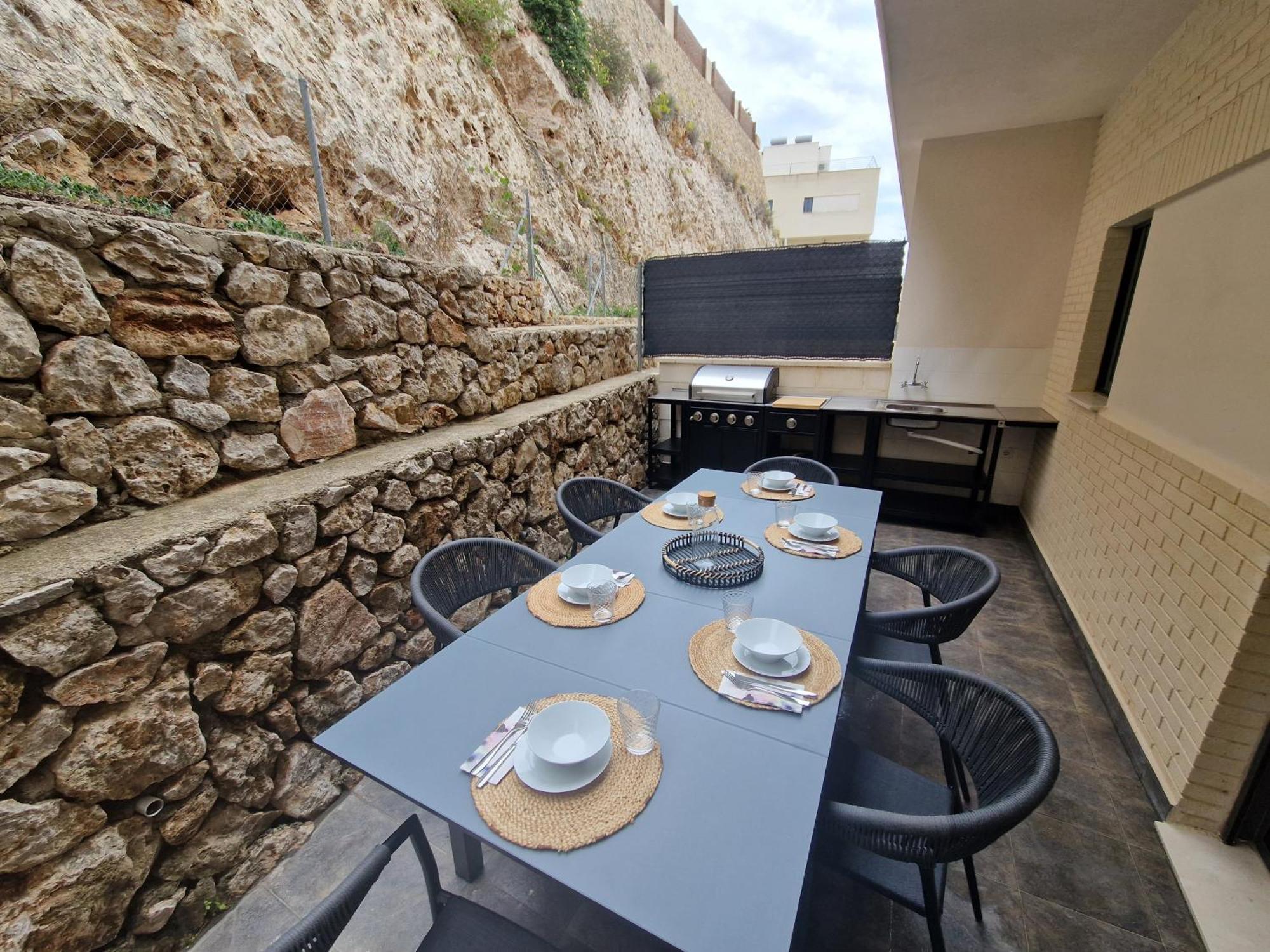 Villa Casa Buena Vista Con Piscina Y Ascensor Cullera Esterno foto