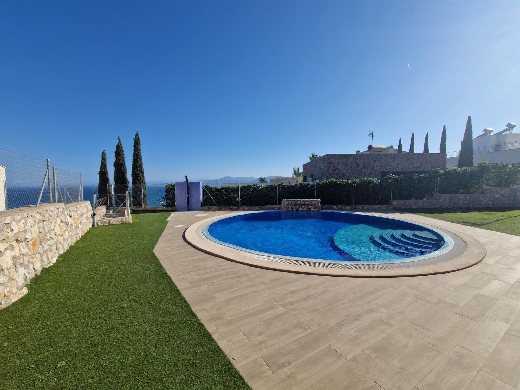 Villa Casa Buena Vista Con Piscina Y Ascensor Cullera Esterno foto